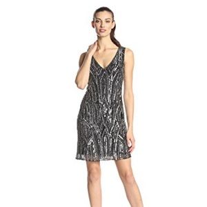 NWT Adrianna Papell beaded cocktail dress